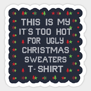 Ugly Christmas Sweaters Sticker